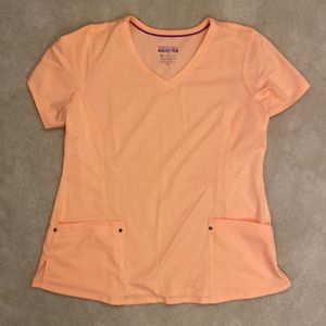 Peach scrub top